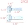MY MIRONEY 531 x 232 Strap Tee T Hinge Carbon Steel T Hinge for Garage Barn Door Gate Shed Cargo Trailer Truck Pack of 2