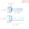MY MIRONEY 531 x 232 Strap Tee T Hinge Carbon Steel T Hinge for Garage Barn Door Gate Shed Cargo Trailer Truck Pack of 2
