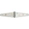 National Hardware N127449 V280 Light Strap Hinges in Zinc plated 2 pack