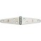 National Hardware N127449 V280 Light Strap Hinges in Zinc plated 2 pack