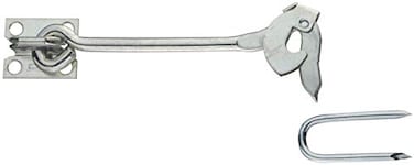 National Hardware N130732 Safety Gate Hook Zinc Plated 10 x 586 Brass