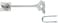 National Hardware N130732 Safety Gate Hook Zinc Plated 10 x 586 Brass