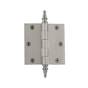 Nostalgic Warehouse Steeple Tip Residential Door Hinge with Square Corners