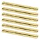 Oedema 63Inch Iron Piano Hinge 6 Pack Continuous Piano Hinges Small Boat Door Hinges for Wooden Box Cabinet Doors Gold 004 Leaf Thickness 075 Open Width with Screws