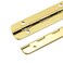 Oedema 63Inch Iron Piano Hinge 6 Pack Continuous Piano Hinges Small Boat Door Hinges for Wooden Box Cabinet Doors Gold 004 Leaf Thickness 075 Open Width with Screws