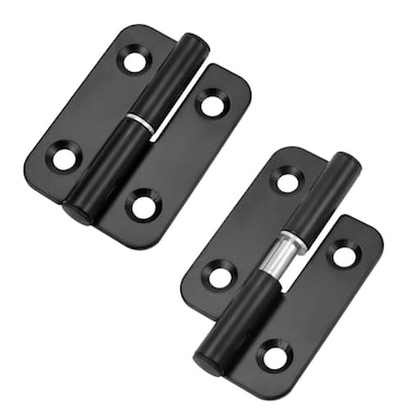 Pastlla 2Pcs Heavy Duty Lift Off Hinge 4 HShaped Door Hinges 304 Stainless Steel Left Right Hinges Detachable Door Hinge for Internal External Doors Window Cabinet Wooden Boxes Cases Black