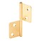 PRIME-LINE PrimeLine N 7025 BiFold Door Hinges NonMortise Style Brass Plated 1 Pair