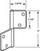 PRIME-LINE PrimeLine N 7025 BiFold Door Hinges NonMortise Style Brass Plated 1 Pair