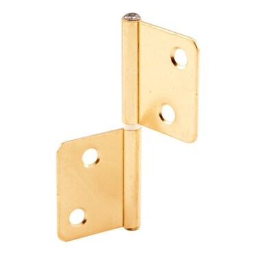 PRIME-LINE PrimeLine N 7025 BiFold Door Hinges NonMortise Style Brass Plated 1 Pair