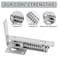 Ptazucv Double Action Spring Hinges Swinging Door Hinge Pivot Hingewith Cover Plateswith selfClosing and Stop for Wooden DoorsLoad Max 100lb Door