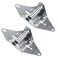 Pufguy 2 Pcs Garage Door Hinges 4 Heavy Duty Commercial Galvanized Iron Garage Door Hinge Kit