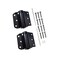 QCAA Adjustable Spring Hinge Half Surface 3 Black 2 Pack1 Pair Made in Taiwan