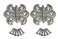 QCAA Butterfly Hinge for Cupboard Door Nickel Plated 2 Pack Made in Taiwan