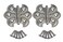 QCAA Butterfly Hinge for Cupboard Door Nickel Plated 2 Pack Made in Taiwan