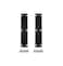 QCAA Solid Brass 180 Degree Mini Narrow Butt Hinge with Stainless Steel Screw 4 x34 x08mm Matte Black 2 Pack Made in Taiwan