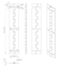 QCAA Solid Brass 180 Degree Mini Narrow Butt Hinge with Stainless Steel Screw 4 x34 x08mm Matte Black 2 Pack Made in Taiwan