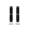 QCAA Solid Brass 180 Degree Mini Narrow Butt Hinge with Stainless Steel Screw 4 x34 x08mm Matte Black 2 Pack Made in Taiwan