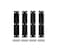 QCAA Solid Brass 180 Degree Narrow Butt Hinge 4 x34 with Stainless Steel Screws Matte Black 4 Pack Made in Taiwan