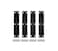 QCAA Solid Brass 180 Degree Narrow Butt Hinge 4 x34 with Stainless Steel Screws Matte Black 4 Pack Made in Taiwan