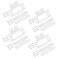 Qjaiune 8PCS NonMortise Hinges 3 inch White Door Hinges with Mounting Screws Chest Hinges Heavy Duty Bifold Door Hinges Iron Cabinet Hinges Precision Butt Hinge for Furniture Windows Cupboard