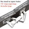 QRITY Qrity 2 Pcs Kitchen Cabinet Door Hinges 170 Degree Hidden Frameless Hinges with Fixing Screws Large Angle Door Hinges