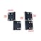 Quluxe 36inch Flag Hinges Aluminum Alloy Lift Off Hinge Detachable Door Hinge Black Pack of 6