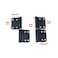 Quluxe 36inch Flag Hinges Aluminum Alloy Lift Off Hinge Detachable Door Hinge Black Pack of 6