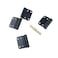 Quluxe 36inch Flag Hinges Aluminum Alloy Lift Off Hinge Detachable Door Hinge Black Pack of 6
