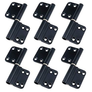 Quluxe 36inch Flag Hinges Aluminum Alloy Lift Off Hinge Detachable Door Hinge Black Pack of 6