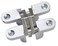 Ranbo 1 Pair Hidden gate Hinge Stainless Steel Invisible Door Hinges Concealed Barrel Wooden Box Silver238 inch