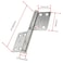 Rannb Flag Hinges 4 Inch 304 Stainless Steel Cupboard Door Hinges 2pcs