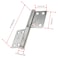 Rannb Flag Hinges 4 Inch 304 Stainless Steel Cupboard Door Hinges 2pcs
