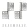 Rannb Flag Hinges 4 Inch 304 Stainless Steel Cupboard Door Hinges 2pcs