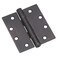 Richelieu 4823ORBB Onward 3Pack 4 12inch 114 mm Full Mortise Ball Bearing Butt Hinge Square Corner OilRubbed Bronze Finish