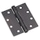 Richelieu 4823ORBB Onward 3Pack 4 12inch 114 mm Full Mortise Ball Bearing Butt Hinge Square Corner OilRubbed Bronze Finish