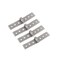 S SYDIEN 4Pcs 3 inch Silver Folding Butt Hinge Stainless Steel Furniture Door Window Hinges 6 Hole Small Hinges for Crafts Frameless Glass Window Hinge