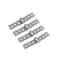S SYDIEN 4Pcs 3 inch Silver Folding Butt Hinge Stainless Steel Furniture Door Window Hinges 6 Hole Small Hinges for Crafts Frameless Glass Window Hinge