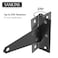 SANKINS 4 Inch TStrap Shed Door Hinges Heavy Duty Black Tee Gate Hinges for Wooden Fences Yard Door Barn Door Gates Wrought Hardware Rustproof 4Pack