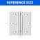BYSOL Self Closing Door Hinge 3 inchesAuto Closing Spring Hinge with Adjustable Tension Thickened 304 Stainless Steel Heavy Duty Door Hinges with Mounting Screwdriver Hardware2 PackBlack Black