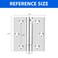 BYSOL Self Closing Door Hinge 3 inchesAuto Closing Spring Hinge with Adjustable Tension Thickened 304 Stainless Steel Heavy Duty Door Hinges with Mounting Screwdriver Hardware2 PackBlack Black