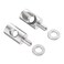 Shuisen Shower Door Hinge Pin Stainless Steel Replacement Hinge Pin 516 Diameter and Washer Fit for Framed Shower Doors with Continuous Hinge Shower Door Replacement Parts 2 Pack