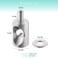 Shuisen Shower Door Hinge Pin Stainless Steel Replacement Hinge Pin 516 Diameter and Washer Fit for Framed Shower Doors with Continuous Hinge Shower Door Replacement Parts 2 Pack