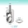 Shuisen Shower Door Hinge Pin Stainless Steel Replacement Hinge Pin 516 Diameter and Washer Fit for Framed Shower Doors with Continuous Hinge Shower Door Replacement Parts 2 Pack