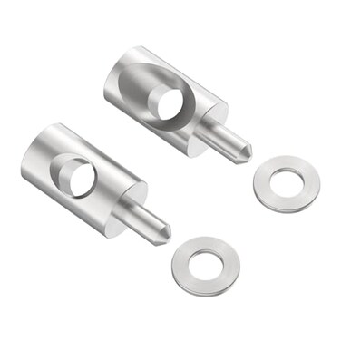 Shuisen Shower Door Hinge Pin Stainless Steel Replacement Hinge Pin 516 Diameter and Washer Fit for Framed Shower Doors with Continuous Hinge Shower Door Replacement Parts 2 Pack