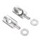 Shuisen Shower Door Hinge Pin Stainless Steel Replacement Hinge Pin 516 Diameter and Washer Fit for Framed Shower Doors with Continuous Hinge Shower Door Replacement Parts 2 Pack
