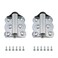 RLECS Spring Hinge 2PCS 66mm26inch Spring Loaded Door Self Closing Hinge Silver