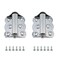 RLECS Spring Hinge 2PCS 66mm26inch Spring Loaded Door Self Closing Hinge Silver