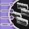 Swpeet Assortment Kit 60 Pcs Mini Acrylic Hinges Hasps Lock Buckle Latches Folding Hinges for Cabinet Drawer