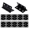 T Tulead Black Door Hinges Iron Cabinet Hinges Door Hardware Interior Door Hinges Gate Hinges Barn Hinges 2Inch Pack of 12 with Screws