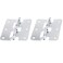 SQXBK TakeApart 2PCS Silver Lift Off Hinge for Flight Case Door Removable Hardware 77mm